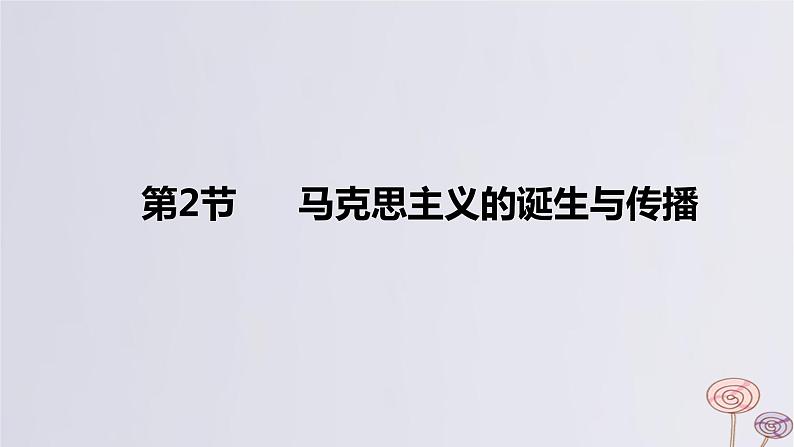 2024版高考历史一轮复习教材基础练第十一单元工业革命与马克思主义的诞生及世界殖民体系的形成第2节马克思主义的诞生与传播教学课件01