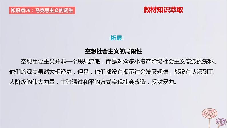 2024版高考历史一轮复习教材基础练第十一单元工业革命与马克思主义的诞生及世界殖民体系的形成第2节马克思主义的诞生与传播教学课件05