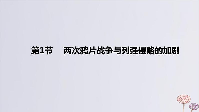 2024版高考历史一轮复习教材基础练第五单元晚清时期的内忧外患与救亡图存第1节两次鸦片战争与列强侵略的加剧教学课件05