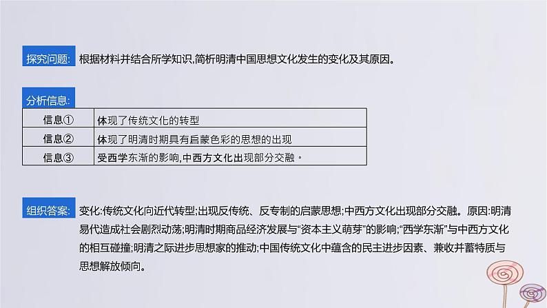 2024版高考历史一轮复习教材基础练第四单元明清中国版图的奠定与面临的挑战主题探究7承古萌新的明清文化教学课件第3页