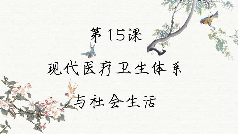 第15课 现代医疗卫生体系与社会生活（课件PPT）第2页