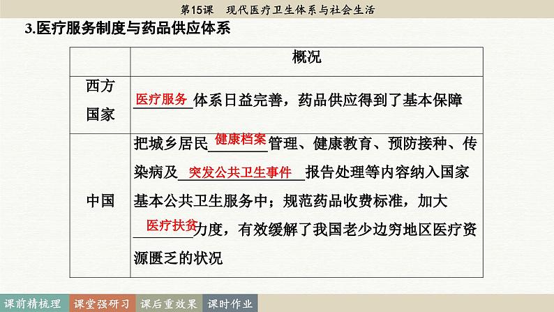 第15课 现代医疗卫生体系与社会生活（课件PPT）第8页