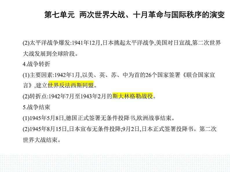 2023人教版高中历史必修 中外历史纲要（下）第七单元 两次世界大战、十月革命与国际秩序的演变 第17课 第二次世界大战与战后国际秩序的形成课件PPT04