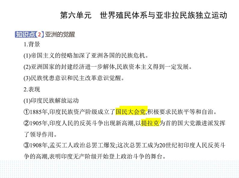 2023人教版高中历史必修 中外历史纲要（下）第六单元 世界殖民体系与亚非拉民族独立运动 第13课 亚非拉民族独立运动课件PPT第3页