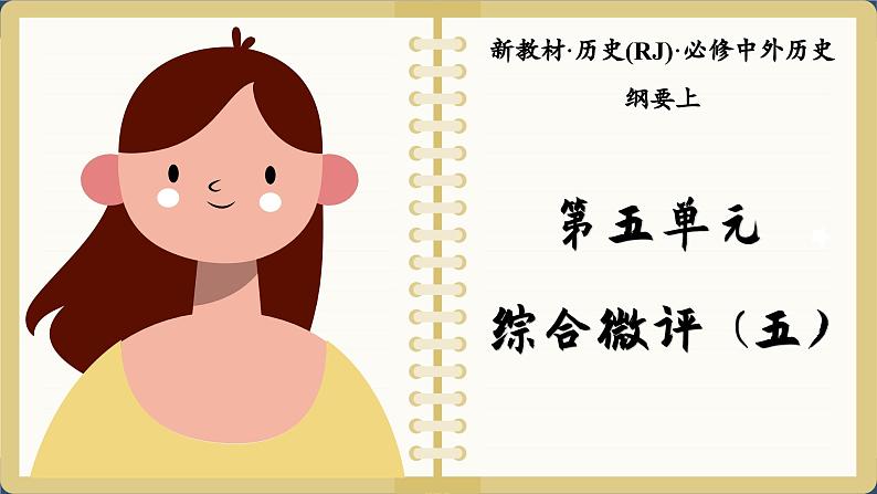 人教版历史必修中外历史纲要上 第五单元综合测评（课件PPT）第1页