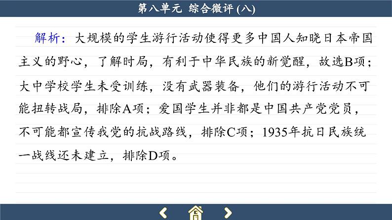 人教版历史必修中外历史纲要上 第八单元综合测评（课件PPT）05