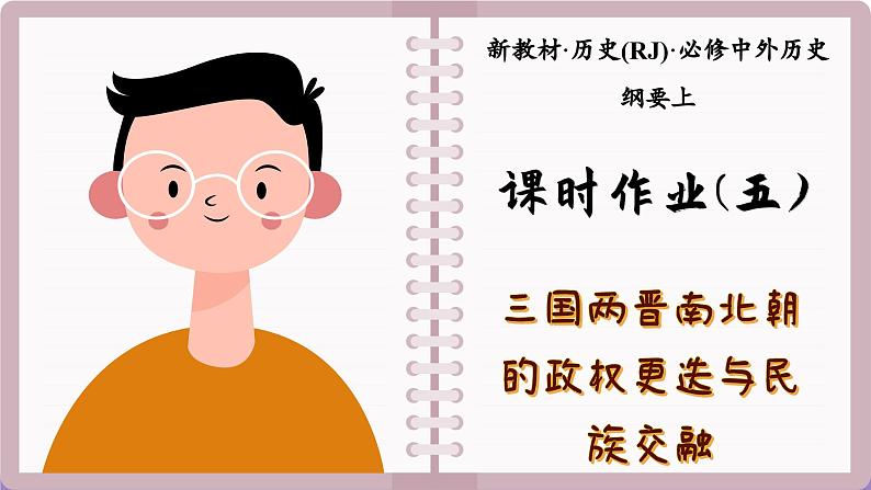 第5课 三国两晋南北朝的政权更迭与民族交融（练习课件PPT）第1页