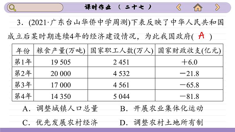 第27课 社会主义建设在探索中曲折发展（练习课件PPT）06