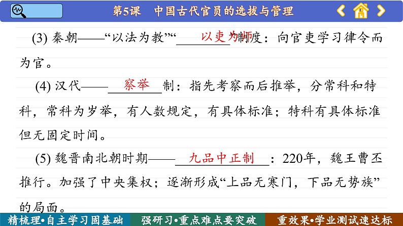 第5课 中国古代官员的选拔与管理 （课件PPT）第8页