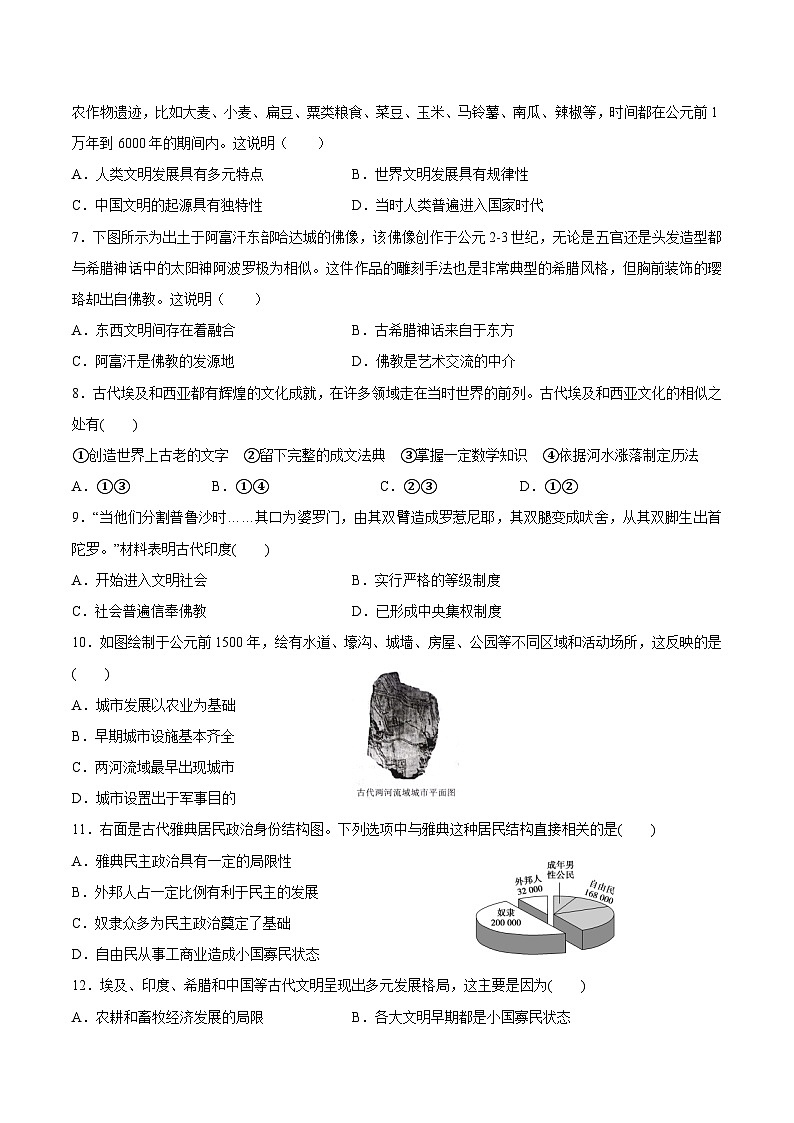 甘肃省白银市平川中恒学校2022-2023学年高一下学期强基周练（一）历史试卷第2页