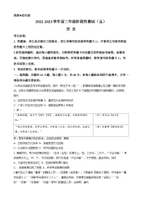 河南省大联考2022-2023学年高二下学期阶段性测试（五）历史试题