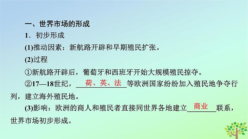 新教材2023年高中历史第3单元商业贸易与日常生活第8课世界市场与商业贸易课件部编版选择性必修2第8页