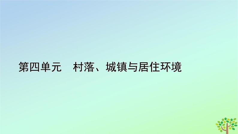 新教材2023年高中历史第4单元村落城镇与居住环境第10课古代的村落集镇和城市课件部编版选择性必修201