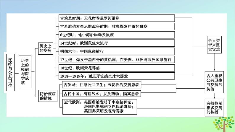 新教材2023年高中历史单元整合6第6单元医疗与公共卫生课件部编版选择性必修205