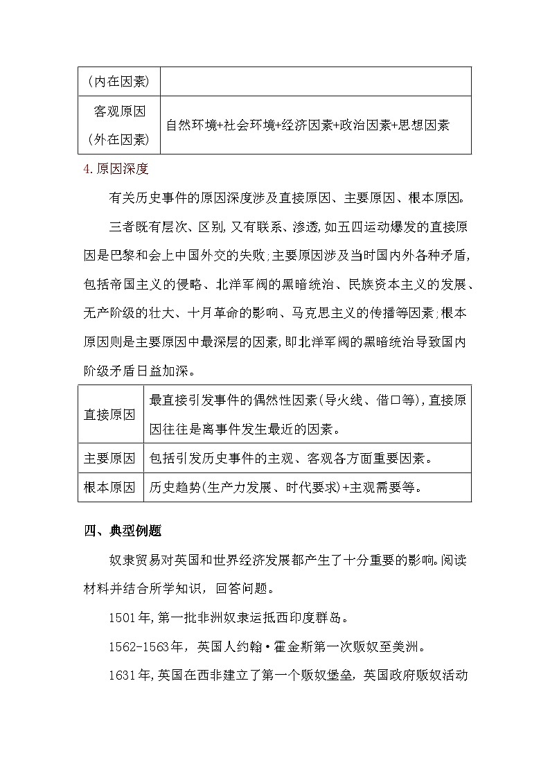 2023年人教版高中历史—背景，原因类题目答题模版第3页
