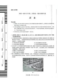 河南省平顶山市2022-2023学年高一下学期期末调研考试历史试题