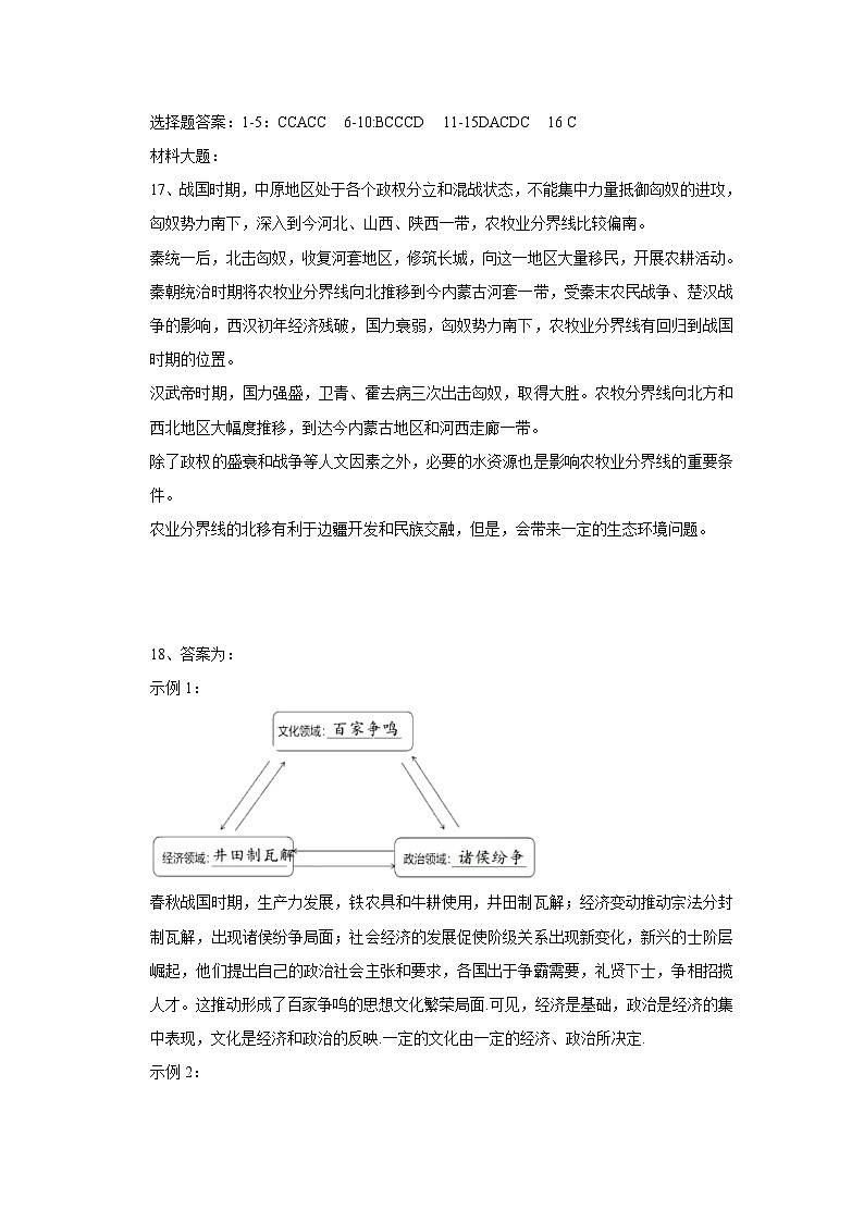湖南省岳阳县第一中学2022-2023学年高一下学期期末考试历史试题01