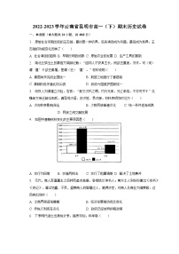 2022-2023学年云南省昆明市高一（下）期末历史试卷（含解析）