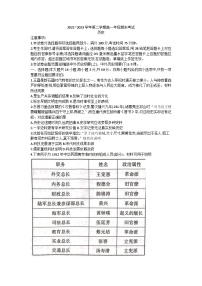 陕西省安康市2022-2023学年高一下学期期末考试历史试题