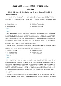 精品解析：河南省大联考2022-2023学年高二下学期期末考试历史试题（解析版）