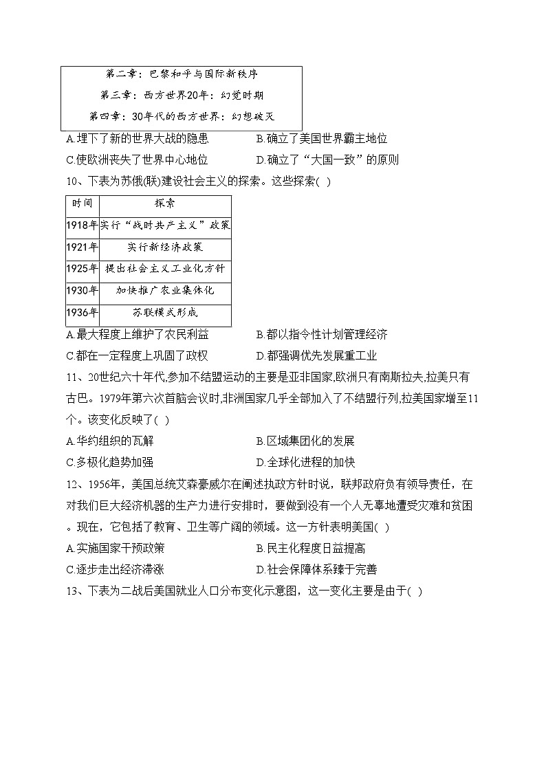 湖北省部分重点中学2022-2023学年高一下学期期末模拟考试历史试卷（含答案）第3页