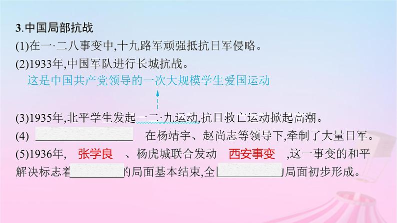 适用于新教材通史版2024版高考历史一轮总复习第二部分中国近代史第23讲中华民族的抗日战争课件第8页