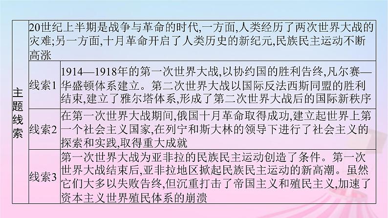 适用于新教材通史版2024版高考历史一轮总复习第六部分世界现代史第38讲第一次世界大战与战后国际秩序课件03