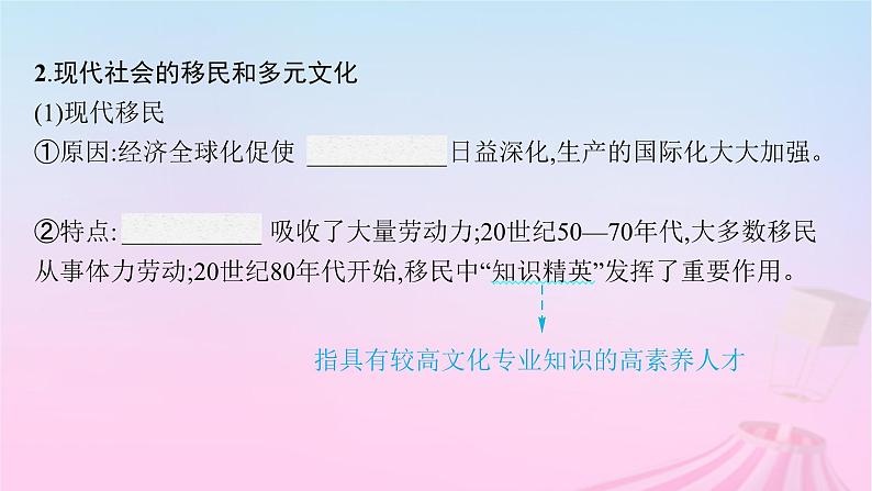 适用于新教材通史版2024版高考历史一轮总复习第六部分世界现代史第48讲近代以来的文化交流课件第7页