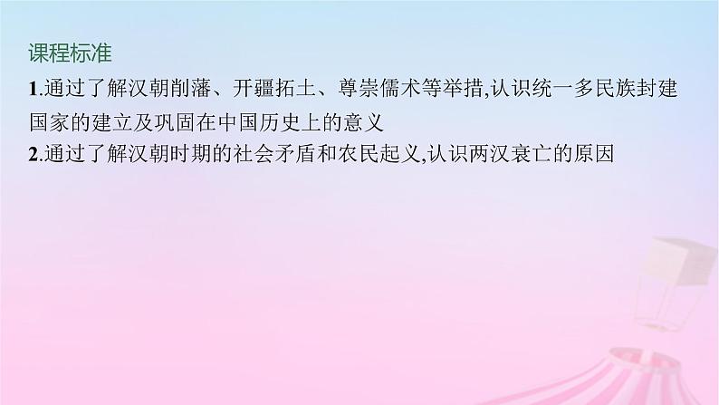 适用于新教材通史版2024版高考历史一轮总复习第一部分中国古代史第4讲西汉与东汉__统一多民族封建国家的巩固课件第2页