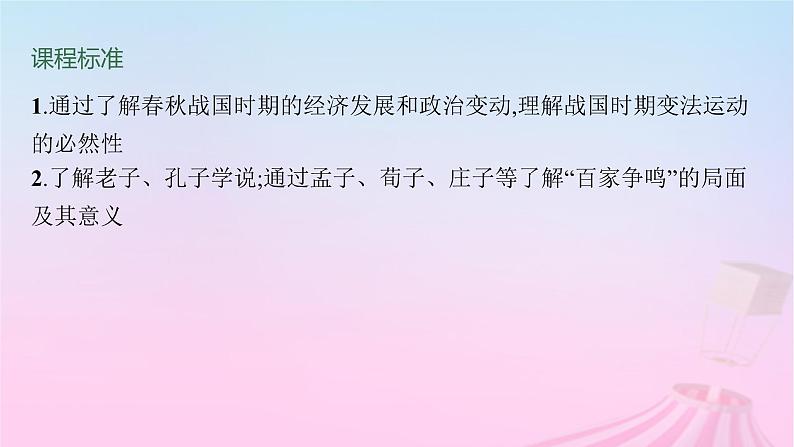 适用于新教材通史版2024版高考历史一轮总复习第一部分中国古代史第2讲诸侯纷争与变法运动课件第2页