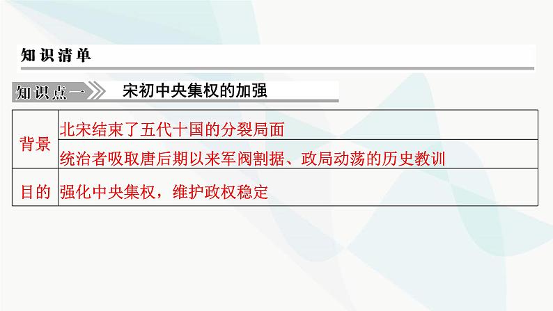 2024届高考历史一轮复习中外历史纲要第3单元第6讲两宋的政治和军事及辽夏金元的统治课件08