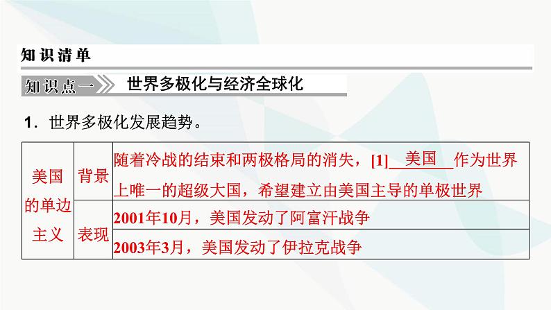 2024届高考历史一轮复习中外历史纲要第11单元第34讲当代世界发展的特点与主要趋势课件第4页