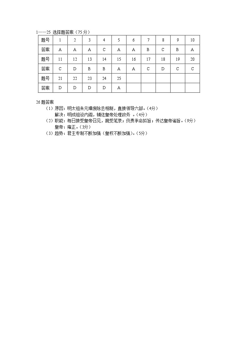 西藏自治区林芝市第二高级中学2022-2023学年高一下学期期末考试历史试题01