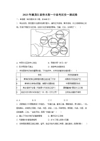 2023年黑龙江省佳木斯一中高考历史一调试卷（含解析）