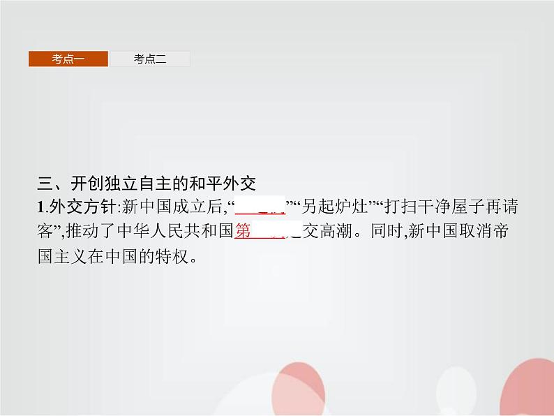 高中历史学考复习第九单元中华人民共和国成立和社会主义革命与建设课件06