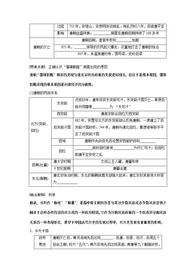 2024年高考历史一轮复习（部编版） 板块1 第2单元 第6讲　三国两晋南北朝至隋唐的政治创新 课件02