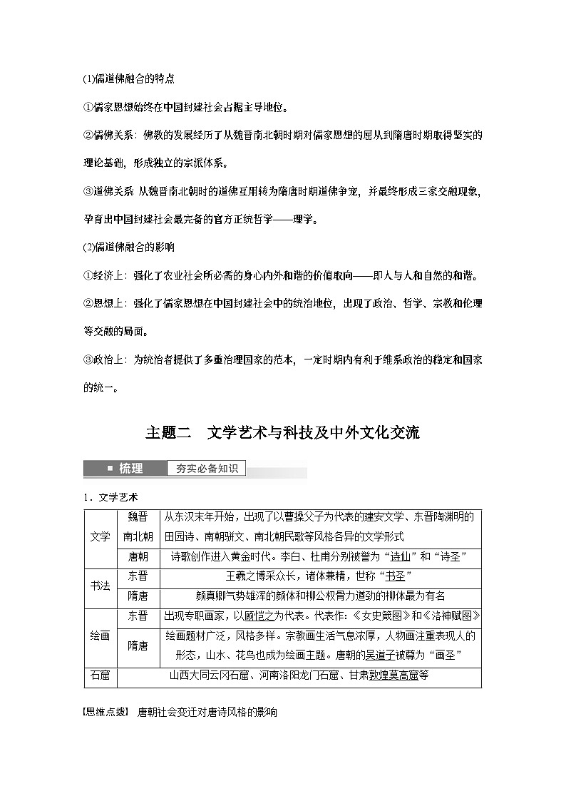 2024年高考历史一轮复习（部编版） 板块1 第2单元 第7讲　魏晋至隋唐的经济与文化 课件03