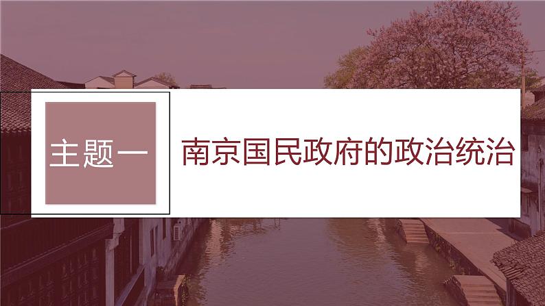 2024年高考历史一轮复习（部编版） 板块2 第7单元 第18讲　南京国民政府前期的统治 课件05