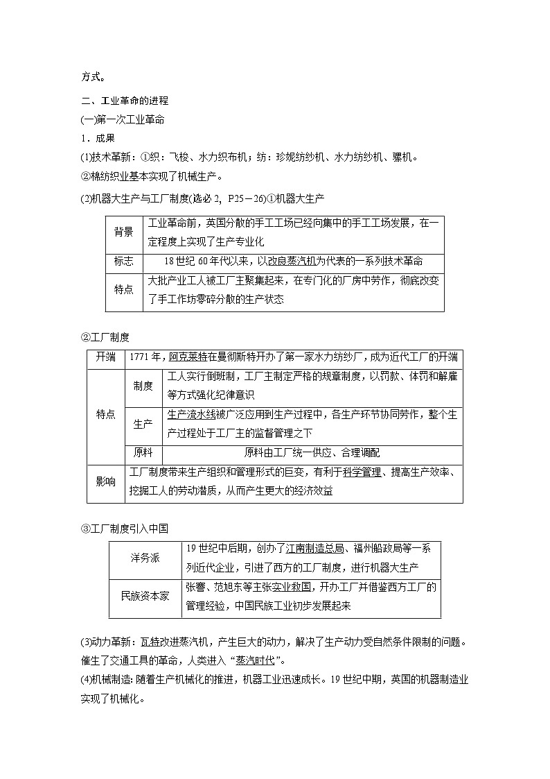 2024年高考历史一轮复习（部编版） 板块5 第12单元 第32讲　影响世界的工业革命 课件03