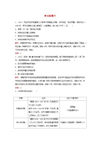 2024届高考历史一轮总复习单元检测三第三单元辽宋夏金多民族政权的并立与元朝的统一