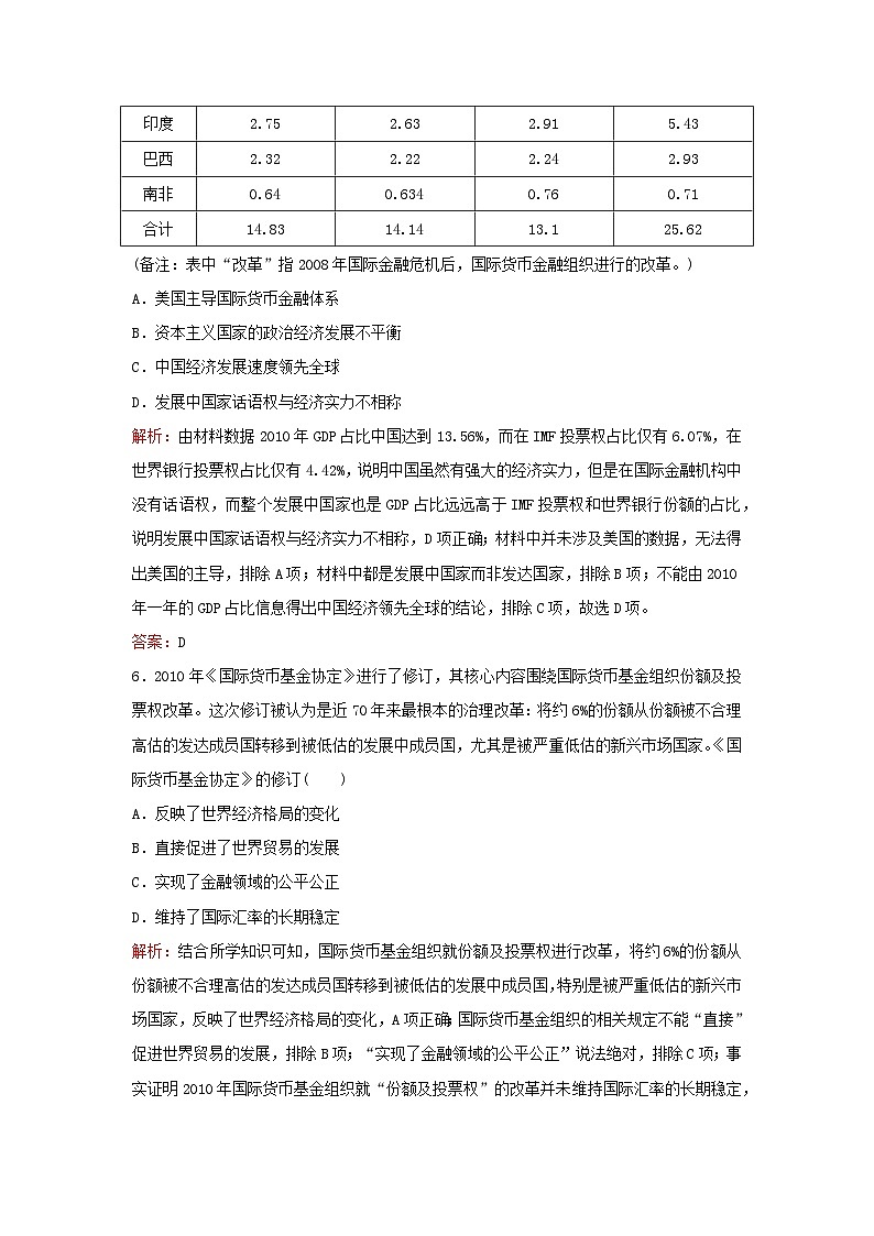 2024届高考历史一轮总复习课时跟踪练39货币与赋税制度第3页