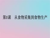 新教材2023年高中历史第1单元食物生产与社会生活第1课从食物采集到食物生产课件部编版选择性必修2