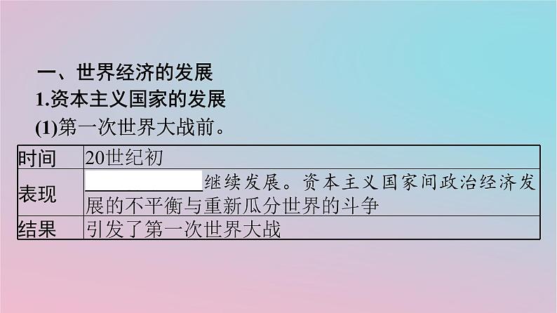 新教材2023年高中历史第3单元商业贸易与日常生活第9课20世纪以来人类的经济与生活课件部编版选择性必修204