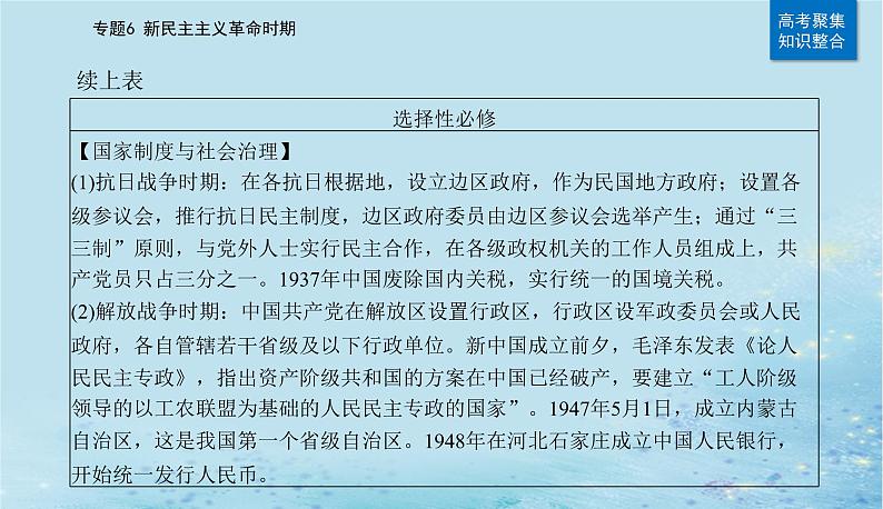 2023高考历史二轮专题复习与测试第一部分板块二专题6第13讲中华民族的抗日战争和人民解放战争课件第5页