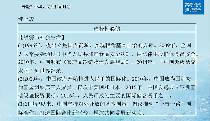 2023高考历史二轮专题复习与测试第一部分板块三专题7第15讲改革开放与社会主义现代化建设新时期课件第6页