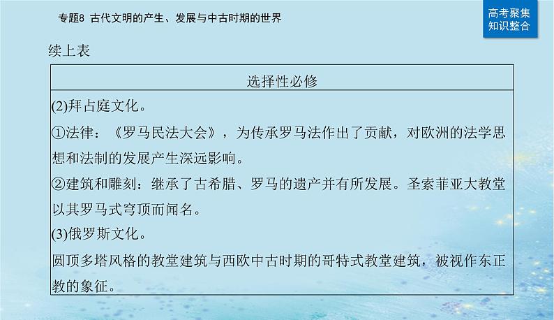 2023高考历史二轮专题复习与测试第一部分板块四专题8第17讲中古时期的世界课件第5页