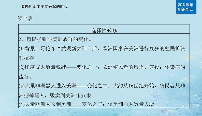 2023高考历史二轮专题复习与测试第一部分板块五专题9第18讲走向整体的世界课件08