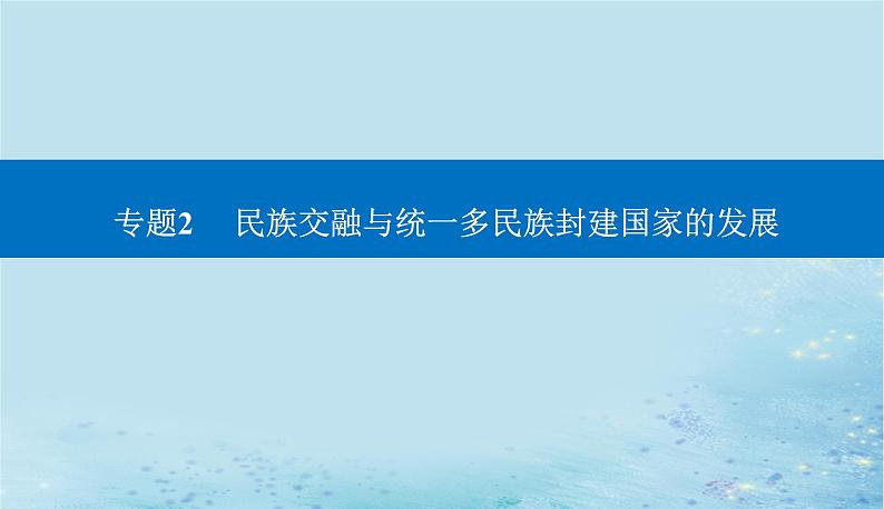 2023高考历史二轮专题复习与测试第一部分板块一专题2第4讲隋唐时期__统一的民族国家的发展和繁荣课件第1页