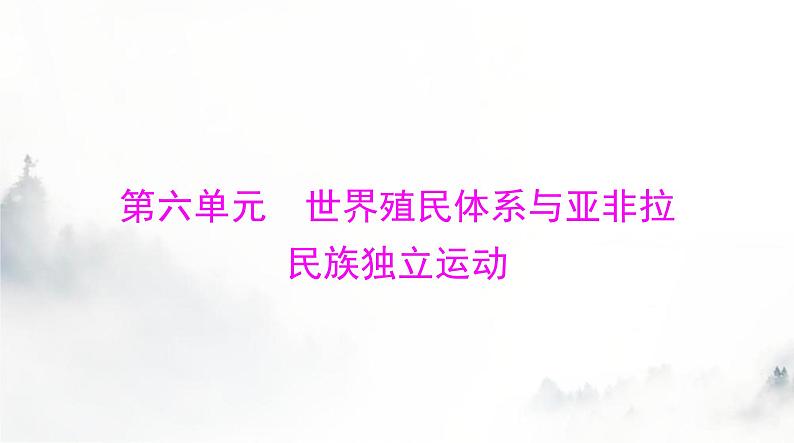 2024年高考历史一轮复习必修中外历史纲要(下)第六单元第12课资本主义世界殖民体系的形成课件第1页