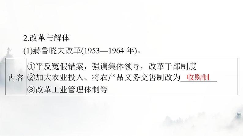 2024年高考历史一轮复习必修中外历史纲要(下)第八单元第20课社会主义国家的发展与变化课件第4页